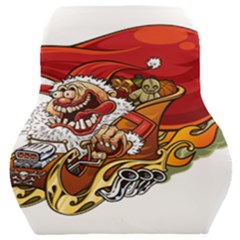 Funny Santa Claus Christmas Car Seat Back Cushion  by Grandong