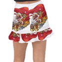 Funny Santa Claus Christmas Fishtail Mini Chiffon Skirt View2