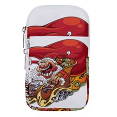 Funny Santa Claus Christmas Waist Pouch (small) by Grandong