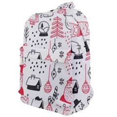 Christmas-themed-seamless-pattern Classic Backpack by Grandong