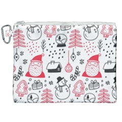 Christmas-themed-seamless-pattern Canvas Cosmetic Bag (xxl) by Grandong