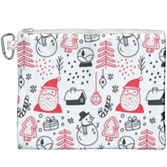 Christmas-themed-seamless-pattern Canvas Cosmetic Bag (xxxl) by Grandong