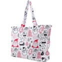 Christmas-themed-seamless-pattern Simple Shoulder Bag View1