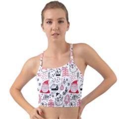 Christmas-themed-seamless-pattern Mini Tank Bikini Top by Grandong