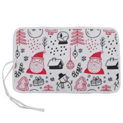 Christmas-themed-seamless-pattern Pen Storage Case (s) by Grandong