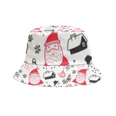 Christmas-themed-seamless-pattern Inside Out Bucket Hat by Grandong