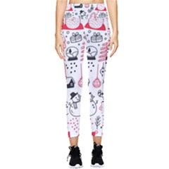 Christmas-themed-seamless-pattern Pocket Leggings  by Grandong