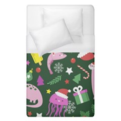 Colorful-funny-christmas-pattern   --- Duvet Cover (single Size) by Grandong