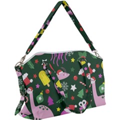 Colorful-funny-christmas-pattern   --- Canvas Crossbody Bag by Grandong