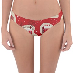 Christmas-new-year-seamless-pattern Reversible Hipster Bikini Bottoms by Grandong