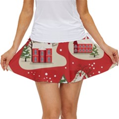 Christmas-new-year-seamless-pattern Women s Skort by Grandong