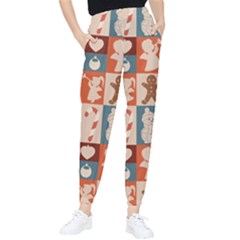 Cute Christmas Seamless Pattern Vector  - Women s Tapered Pants by Grandong