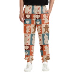 Cute Christmas Seamless Pattern Vector  - Men s Elastic Waist Pants by Grandong