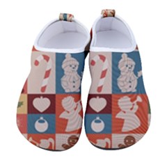 Cute Christmas Seamless Pattern Vector  - Men s Sock-style Water Shoes by Grandong