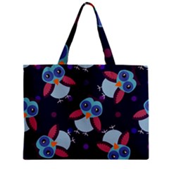 Owl-pattern-background Zipper Mini Tote Bag by Grandong