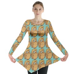 Owl Dreamcatcher Long Sleeve Tunic  by Grandong