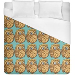 Owl-stars-pattern-background Duvet Cover (king Size) by Grandong