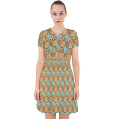 Owl-stars-pattern-background Adorable In Chiffon Dress by Grandong