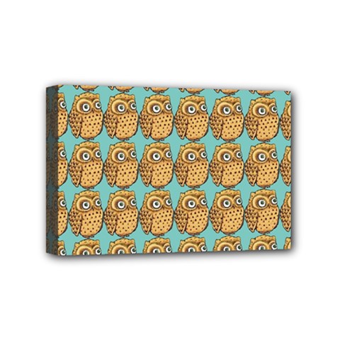 Owl-pattern-background Mini Canvas 6  X 4  (stretched) by Grandong