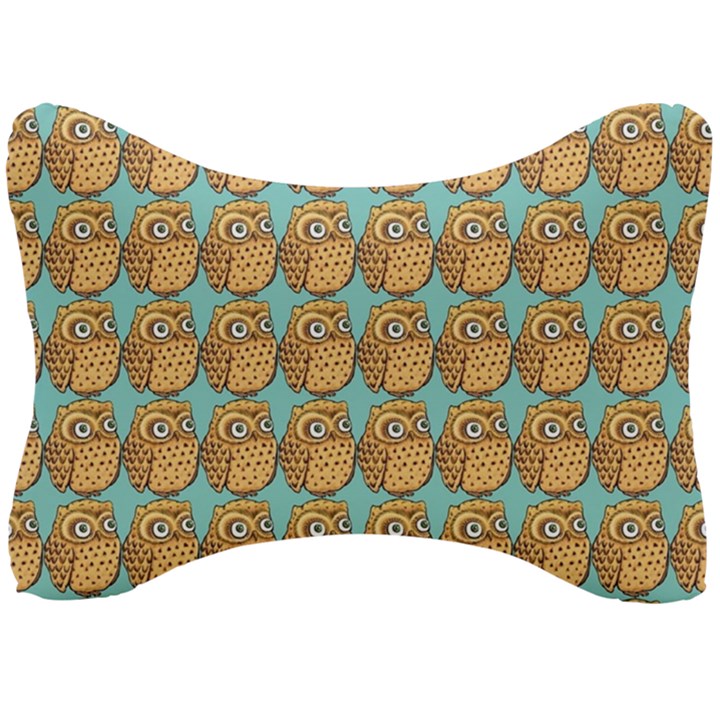 Owl-stars-pattern-background Seat Head Rest Cushion