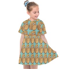 Owl Dreamcatcher Kids  Sailor Dress by Grandong