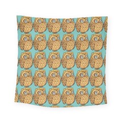 Seamless Cute Colourfull Owl Kids Pattern Square Tapestry (small) by Grandong