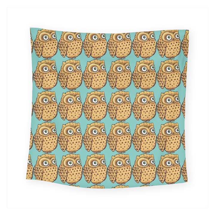 Seamless Cute Colourfull Owl Kids Pattern Square Tapestry (Small)