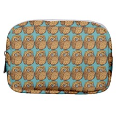 Owl-stars-pattern-background Make Up Pouch (small) by Grandong