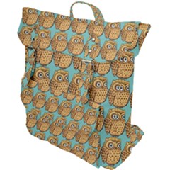 Owl-stars-pattern-background Buckle Up Backpack by Grandong