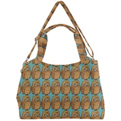 Owl-stars-pattern-background Double Compartment Shoulder Bag by Grandong