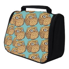 Seamless Cute Colourfull Owl Kids Pattern Full Print Travel Pouch (small) by Grandong