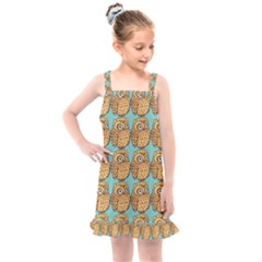 Owl-pattern-background Kids  Overall Dress