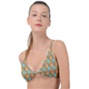 Owl-pattern-background Knot Up Bikini Top View1