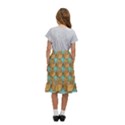 Owl Bird Cartoon Kids  Ruffle Flared Wrap Midi Skirt View4