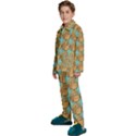 Owl Bird Kids  Long Sleeve Velvet Pajamas Set View2