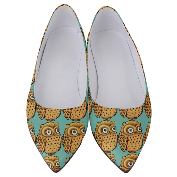 Owl Bird Pattern Women s Low Heels