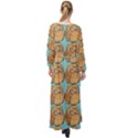 Owl Bird Pattern Maxi Chiffon Beach Wrap View2