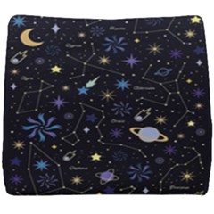 Starry Night  Space Constellations  Stars  Galaxy  Universe Graphic  Illustration Seat Cushion by Grandong