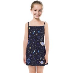 Starry Night  Space Constellations  Stars  Galaxy  Universe Graphic  Illustration Kids  Summer Sun Dress by Grandong