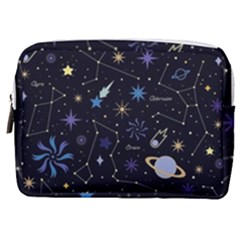 Starry Night  Space Constellations  Stars  Galaxy  Universe Graphic  Illustration Make Up Pouch (medium) by Grandong