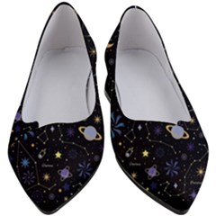 Starry Night  Space Constellations  Stars  Galaxy  Universe Graphic  Illustration Women s Block Heels  by Grandong