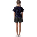 Starry Night  Space Constellations  Stars  Galaxy  Universe Graphic  Illustration Kids  Cut Out Flutter Sleeves View2