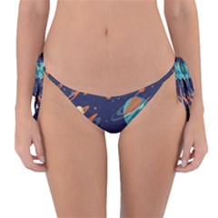 Space Galaxy Planet Universe Stars Night Fantasy Reversible Bikini Bottoms by Grandong