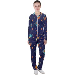 Space Galaxy Planet Universe Stars Night Fantasy Casual Jacket And Pants Set by Grandong