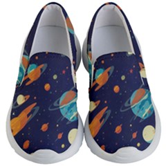 Space Galaxy Planet Universe Stars Night Fantasy Kids Lightweight Slip Ons