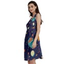 Space Galaxy Planet Universe Stars Night Fantasy Classic Skater Dress View2