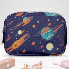 Space Galaxy Planet Universe Stars Night Fantasy Make Up Pouch (small) by Grandong