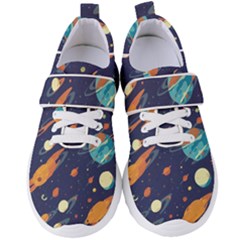 Space Galaxy Planet Universe Stars Night Fantasy Women s Velcro Strap Shoes