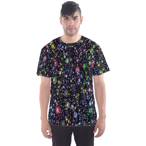 Illustration Universe Star Planet Men s Sport Mesh T-shirt by Grandong