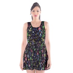 Illustration Universe Star Planet Scoop Neck Skater Dress by Grandong